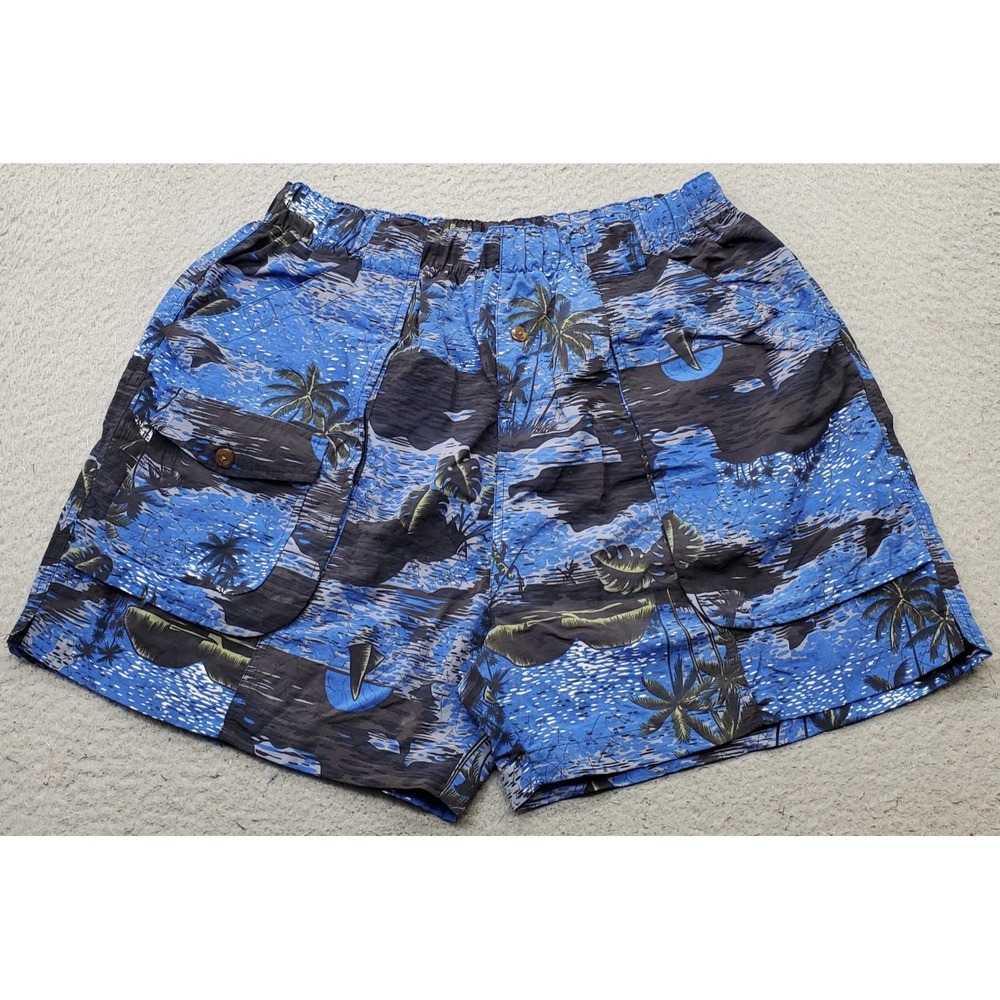 Tommy Bahama Swim Trunks Board Shorts Mens XL Multi Tropical Palm Surf Surfing